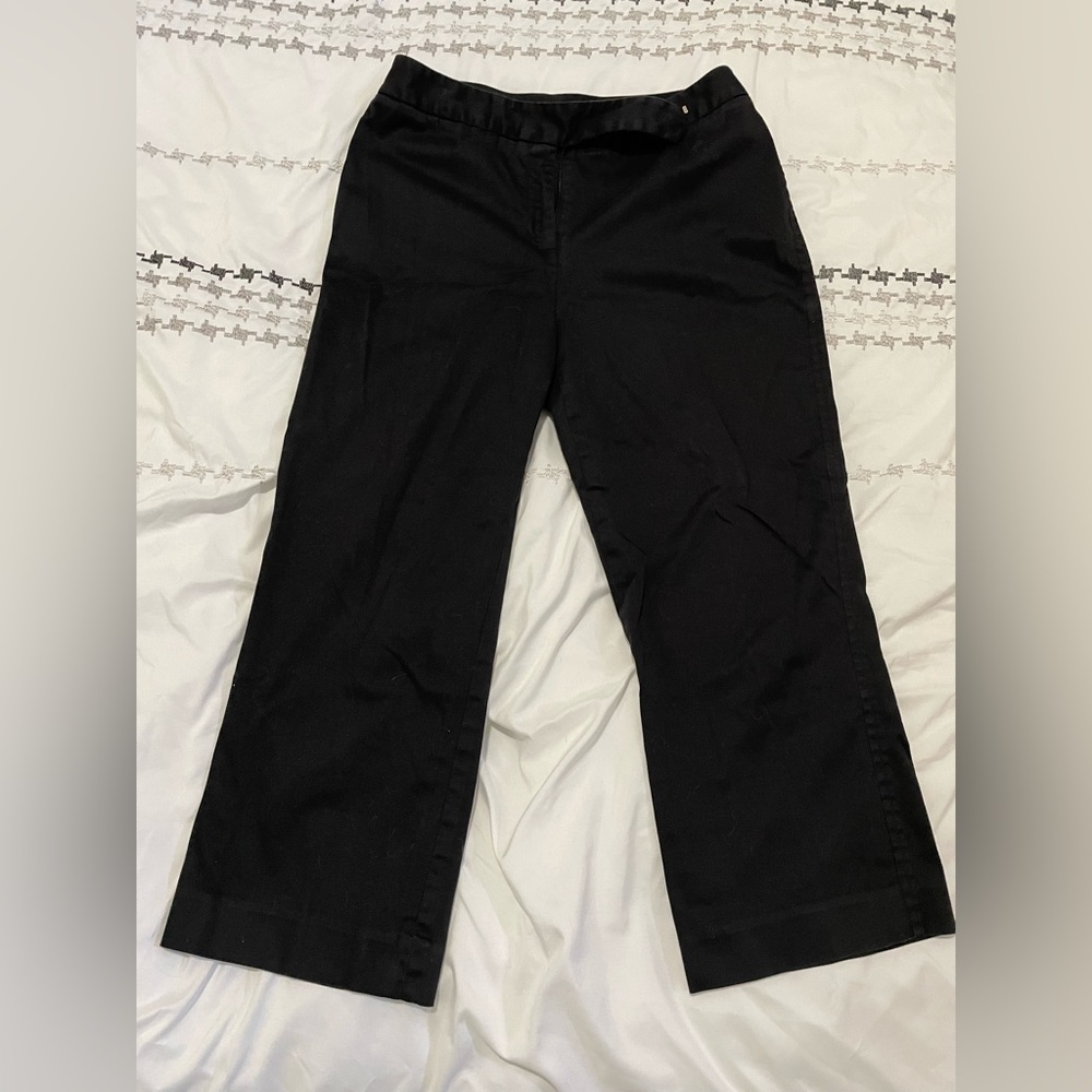 Black capri dress pants